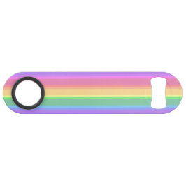 Pastel-Regenbogenstreifen Speed Flaschenöffner