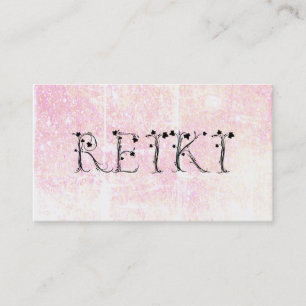 *~* Pastel REIKI Ivy Typografy Grunge Glitzer Visitenkarte