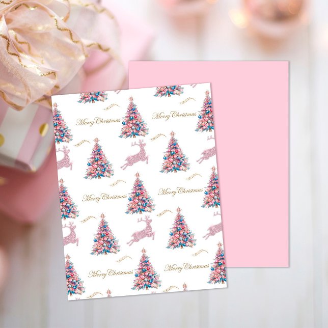 Pastel Reindeer Christmas Scrapbook Paper (Pastel Reindeer Christmas Scrapbook Paper by the Olde Christmas Shoppe)
