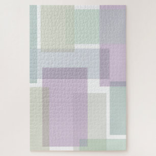 Pastel Retro blockiert Lavender Green Blue Abstrak
