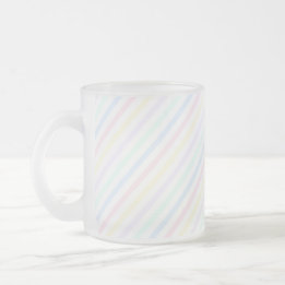 Pastel Retro Candy Stripe Mattglastasse