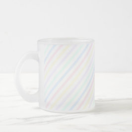 Pastel Retro Candy Stripe Mattglastasse