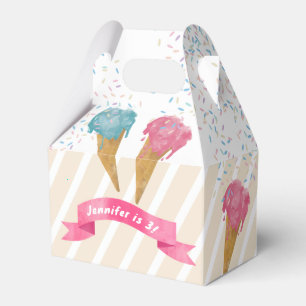 Pastel Retro Wasserfarben Ice Geschenkschachtel