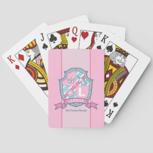 Pastel Ritze Wappen Name bedeutet Spielkarten