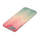 Pastel Rosa Türkis Ombre Zickzack Muster Case-Mate iPhone Hülle (Unterseite)