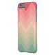 Pastel Rosa Türkis Ombre Zickzack Muster Case-Mate iPhone Hülle (Rückseite Links)