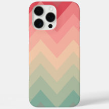 Pastel Rosa Türkis Ombre Zickzack Muster
