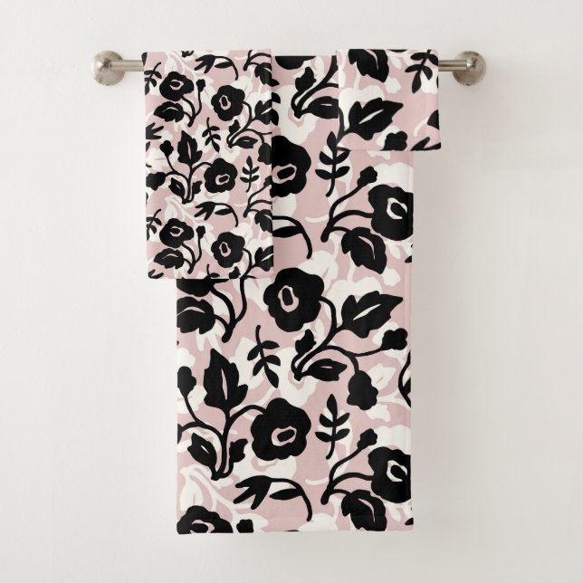 Pastel Rose Botanique Plantes Moderne Nom Floral (En situation)