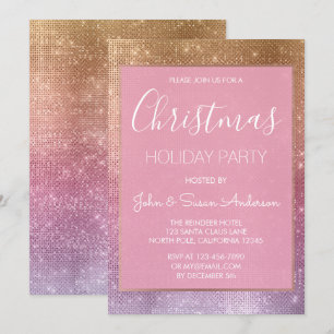 Pastel Rose Gold - Rosa Party Einladung