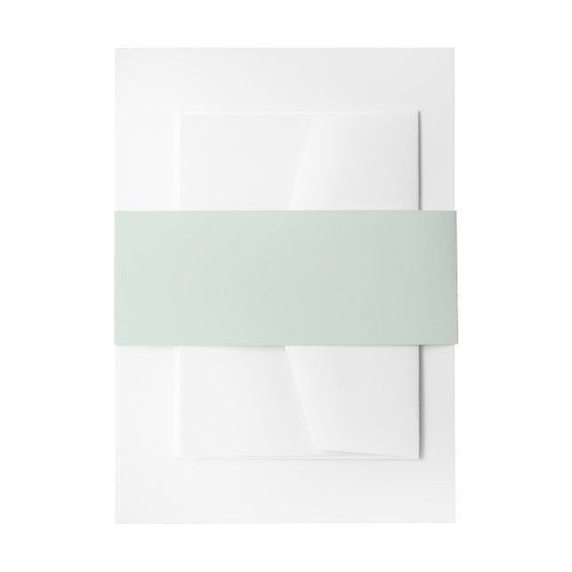 Pastel Sage Green Einladungsbanderole (Vorderseite Beispiel)