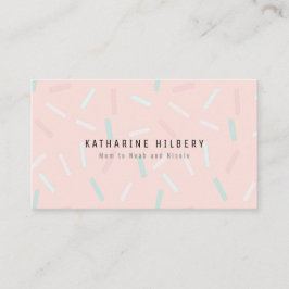 Pastel Saupoudrer Carte de visite maman rose