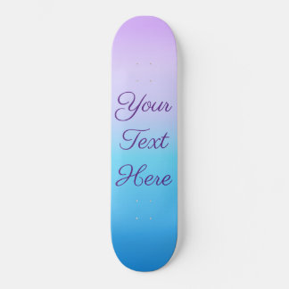 Pastel Schatten Lavender Blue Skateboard
