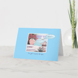 Pastel Sea & Sailboat Ayeeeee! Geburtstag Karte