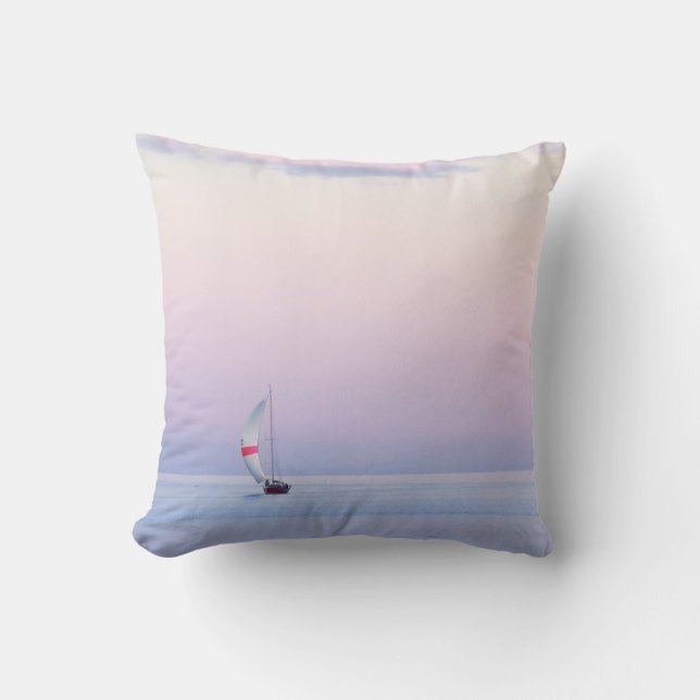 Pastel Seascape with a Vorsprung Kissen (Vorderseite)