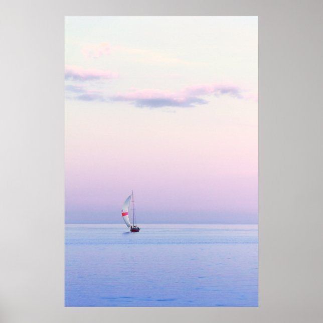 Pastel Seascape with a Vorsprung Poster (Vorne)