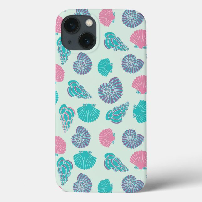 Pastel Seashell Muster 1 Case-Mate iPhone Hülle (Rückseite)