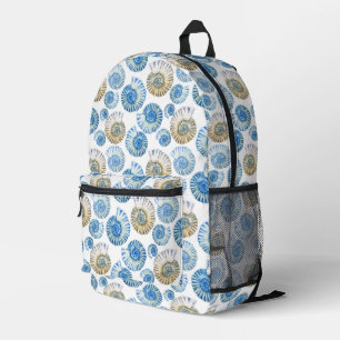 Pastel Seashell Pattern Bedruckter Rucksack