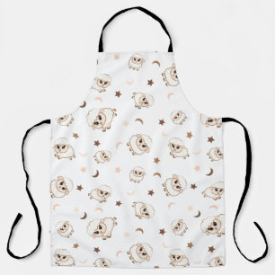 Pastel Sheep Pattern Schürze
