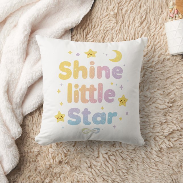Pastel "Shine Little Star" Himmel Kissen (Decke)