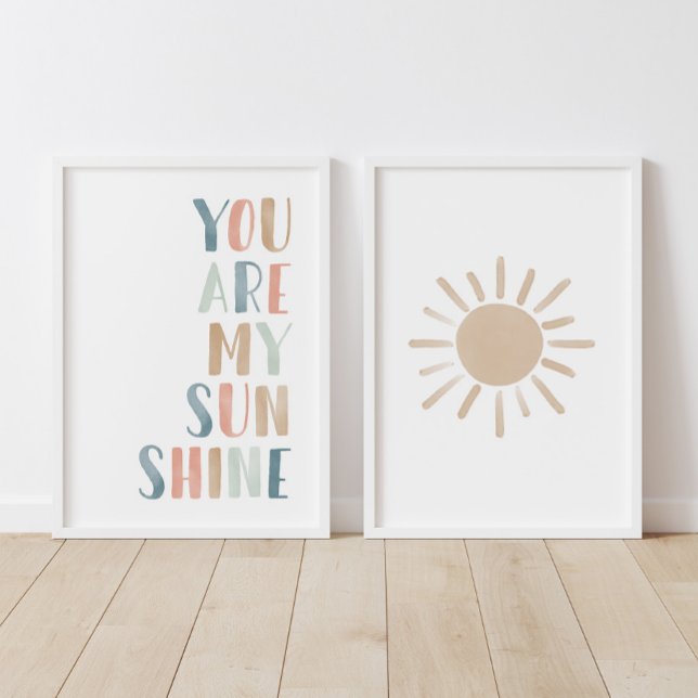 Pastel Sie sind mein Sonnenschein und Sun Girl Kin Bilderwand Sets (Von Creator hochgeladen)