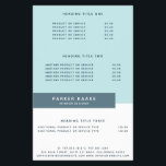 Pastel Simple Modern Geometric Blue Flyer<br><div class="desc">Einfaches modernes geometrisches Design in Pastellblau und Mitternachtsblau. Sie sind herzlich eingeladen,  meinen Laden für schönere Produkte zu besuchen.</div>