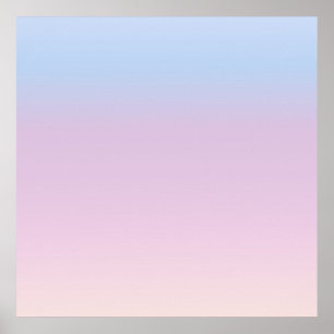 Pastel Sky Gradient Minimal Poster