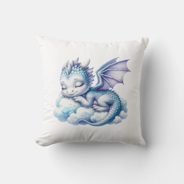 Pastel Sleeping Dragon Kissen (Vorderseite)