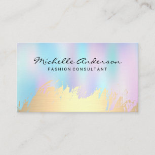 Pastel Smooth Blur Hintergrund Gold gegossen Visitenkarte