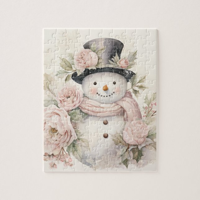 Pastel Snowman_04 Jigsaw Puzzle (Vertikal)