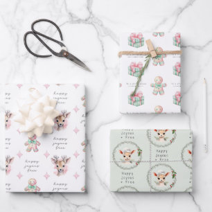 Pastel Sobriety Geschenkpapier, glücklich Freudenf Geschenkpapier Set
