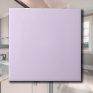 Pastel Soft Lilac Solid Color Klassisches Elegan Fliese
