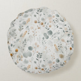 Pastel Soft Sanctuary Round Kissen