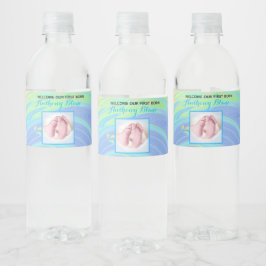 Pastel Spiral Welcome Baby Boy "Sip & See" Party