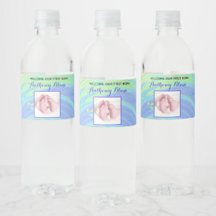 Pastel Spiral Welcome New Baby "Sip & See" Party