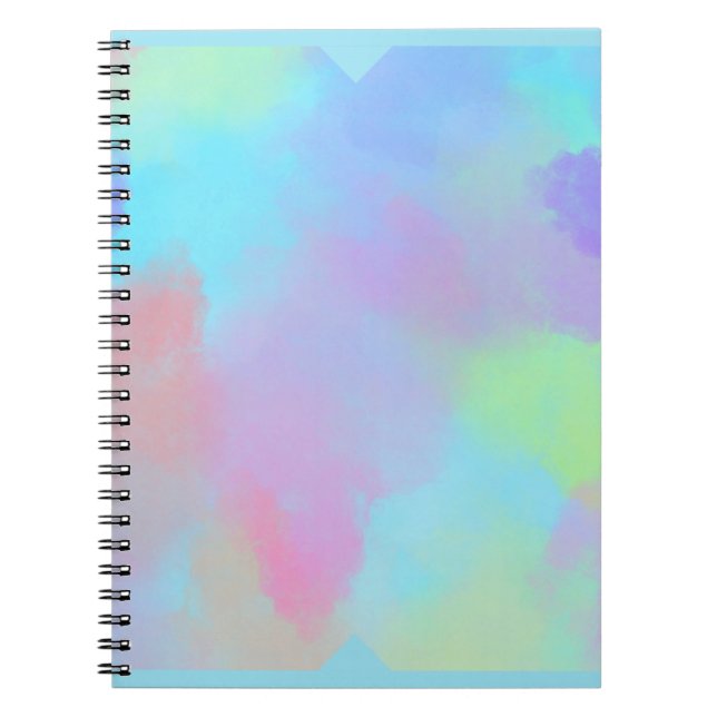 Pastel Splatter Pattern Notebook Notizblock (Vorderseite)