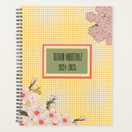 Pastel Spring Bloom-Karierten Wochenplaner