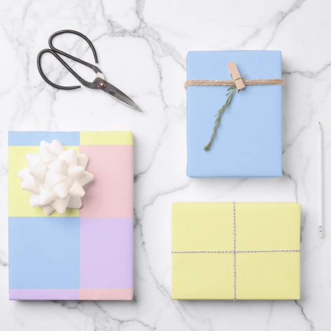 Pastel Spring Geschenkpapier Set (Vorderseite)