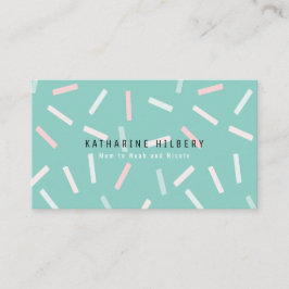 Pastel Sprinkings Mint Green maman Carte de visite