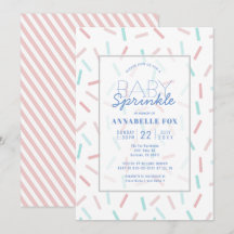 Pastel Sprinkles Girl Baby Sprinkle Dusche