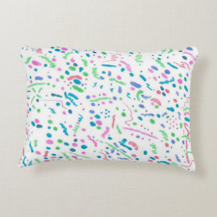 Pastel Spritzer Confetti Print Dekokissen