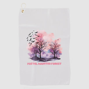 Pastel Spuk Forest Golfhandtuch