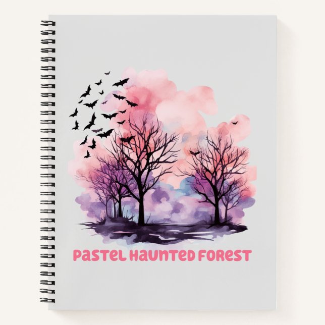 Pastel Spuk Forest Notizbuch (Vorderseite)