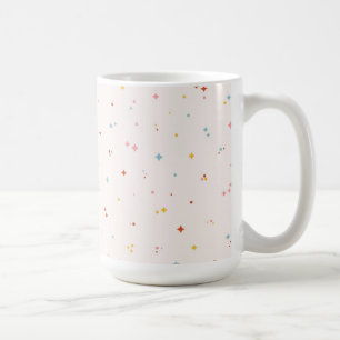 Pastel Star Pattern Kaffeetasse