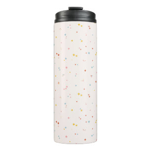 Pastel Star Pattern Thermosbecher
