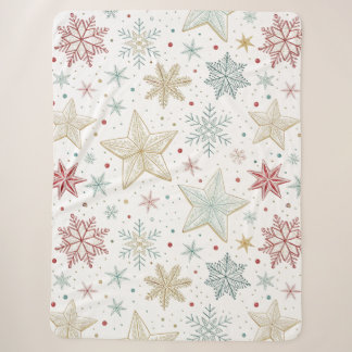 "Pastel Starry Night Sherpa Blanket Sherpadecke