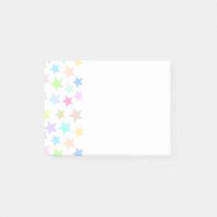 Pastel Stars Post-it Klebezettel