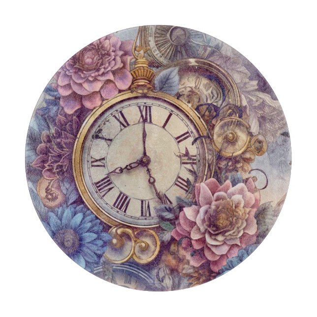 Pastel Steampunk Cutting Board Schneidebrett (Vorderseite)