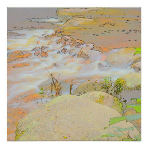 Pastel-Stream-Poster Poster