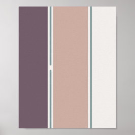 Pastel Streifen-2 – Minimale vertikale Streifenkun Poster