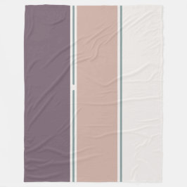Pastel Streifen-2 – Weiches neutrales Streifenlayo Fleecedecke